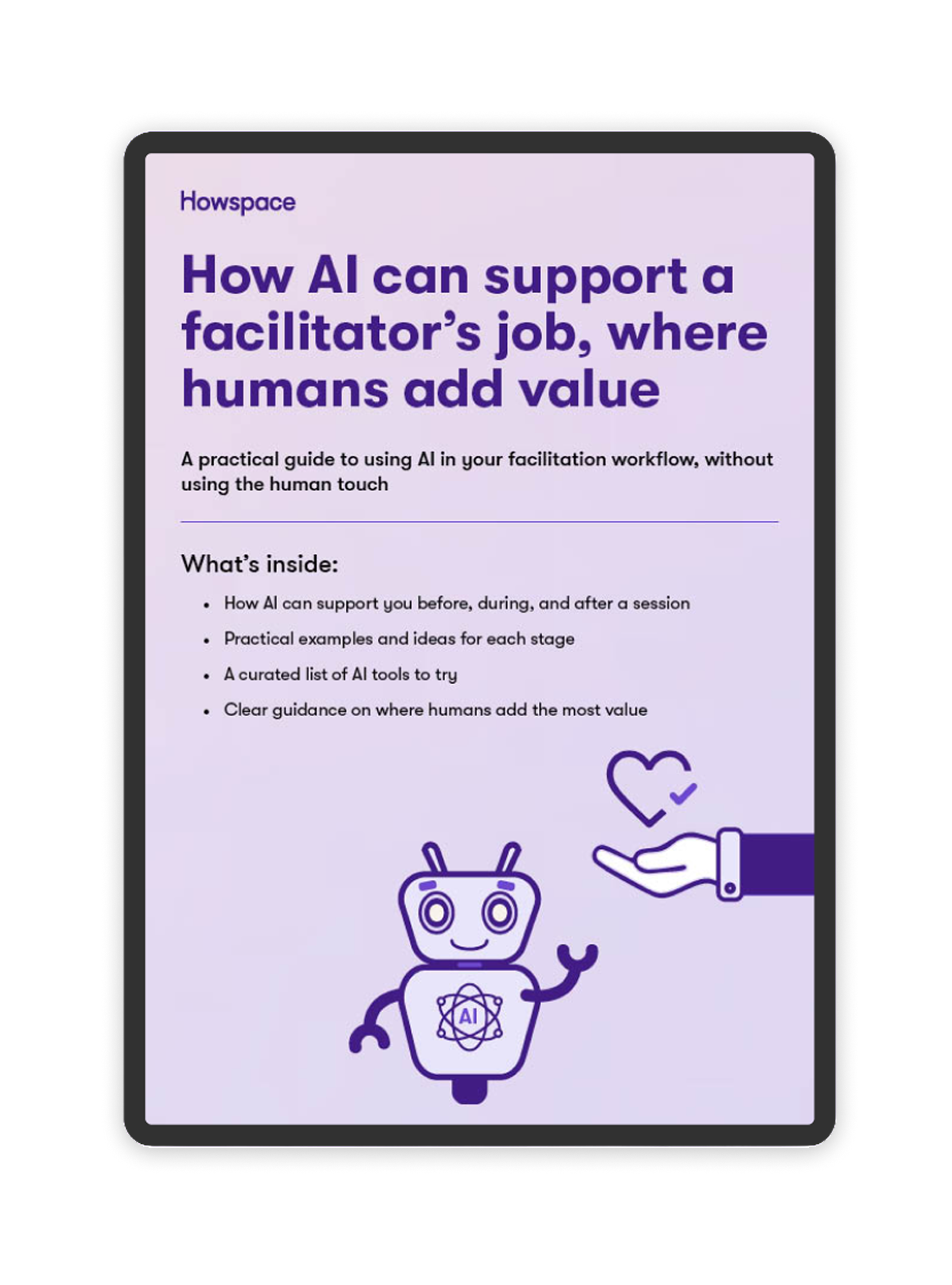 How AI can support a facilitator’s job, where humans add value